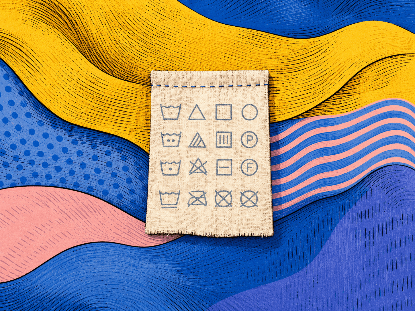 Cover illustration for the garment label data article