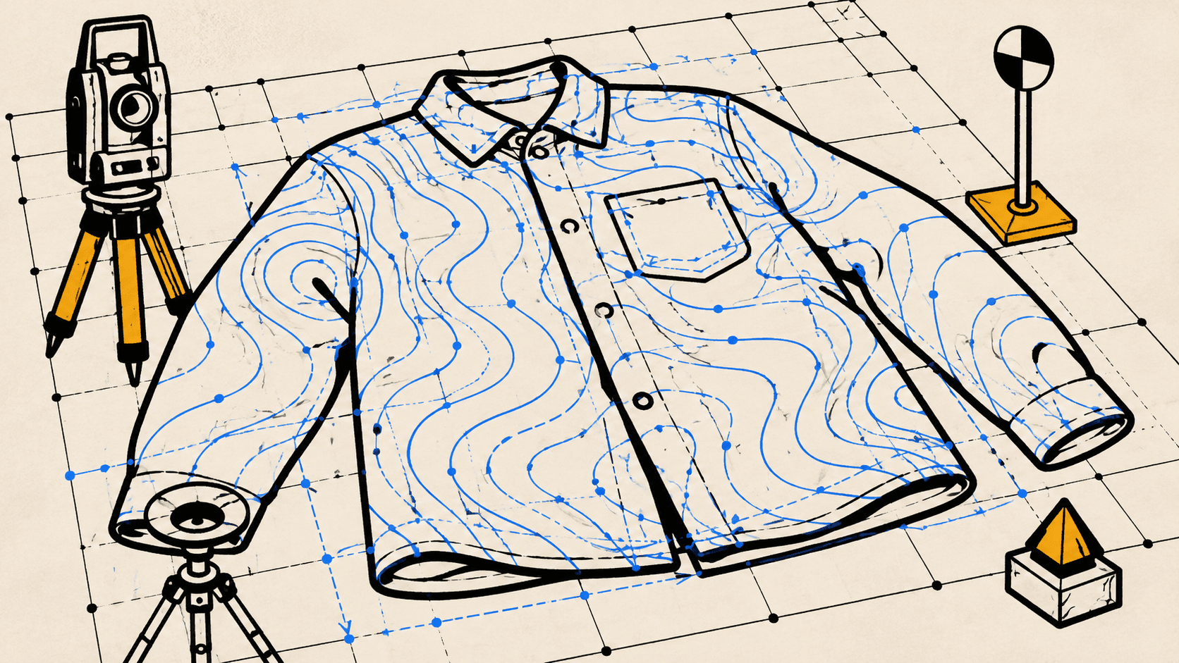 Cover illustration for shrinking LiDAR garment measurement to 0.92 seconds