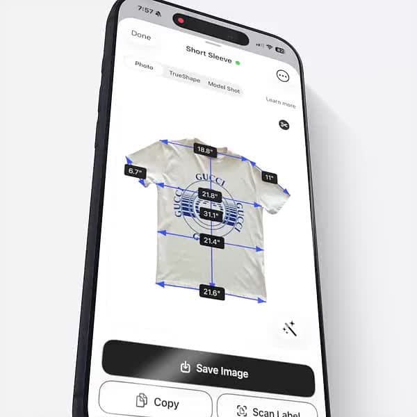 Size AI Photo Studio demo showing AI model shots and ghost mannequin generation
